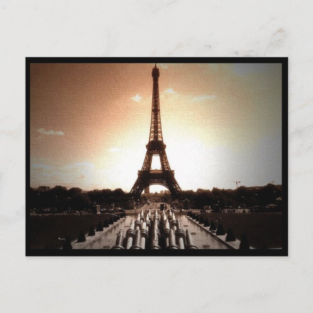 Carte Postale Tour Eiffel 4 (Devant)