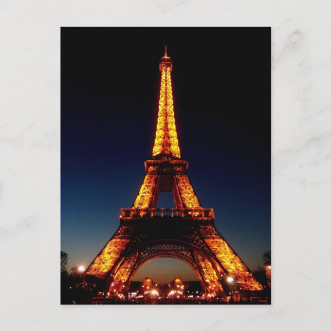 Carte Postale Tour Eiffel à Paris (Devant)