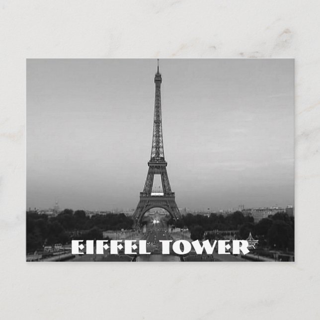 Carte Postale Tour Eiffel À Paris (Devant)