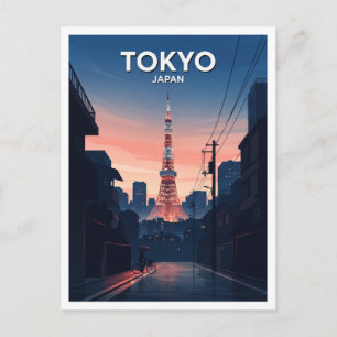Carte Postale Tour Eiffel de Tokyo, Minato, Tokyo Japon Cadeau d