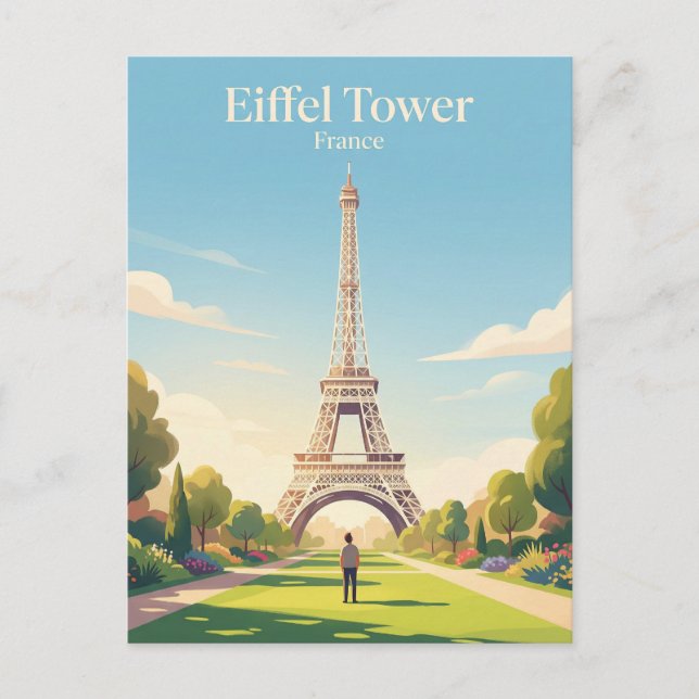 Carte Postale Tour Eiffel France (Devant)
