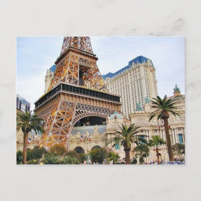 Carte Postale Tour Eiffel Las Vegas Paris (Devant)