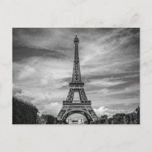 Carte Postale Tour Eiffel Noir & Blanc Paris France