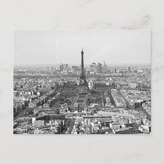 Carte Postale Tour Eiffel panoramique (Devant)