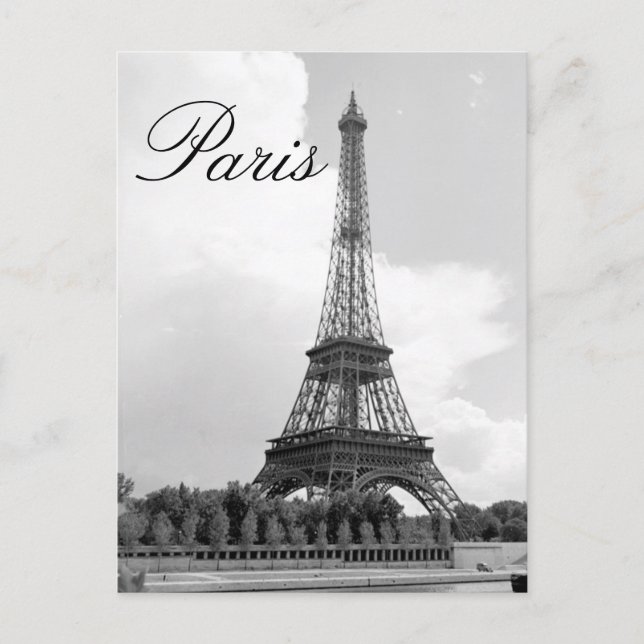 Carte postale Tour Eiffel Paris (Devant)