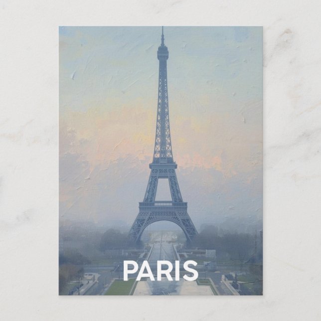 Carte Postale Tour Eiffel Paris (Devant)