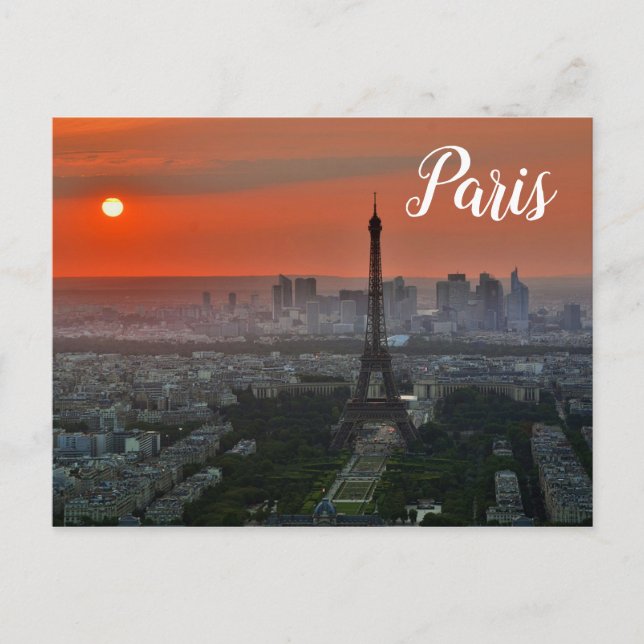 Carte Postale Tour Eiffel Paris (Devant)