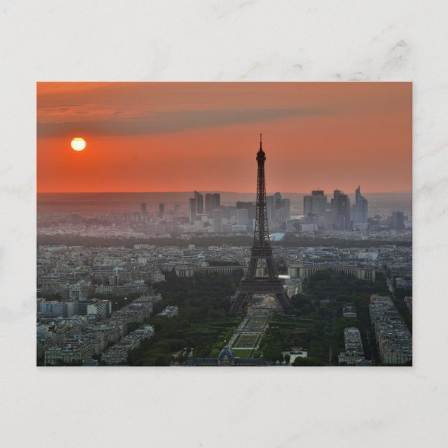 Carte Postale Tour Eiffel, Paris by Sunset (Devant)