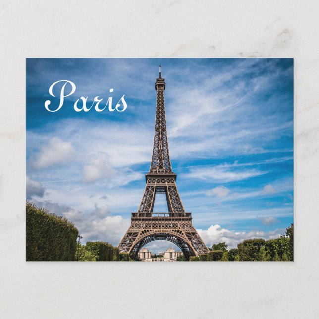 Carte Postale Tour Eiffel Paris Europe Travel (Devant)