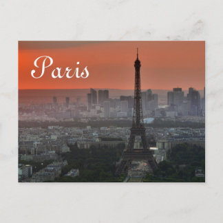 Carte Postale Tour Eiffel Paris Europe Travel
