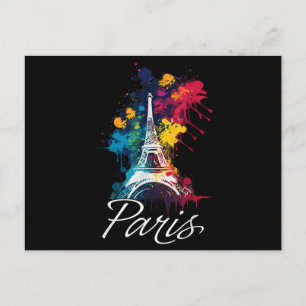Carte Postale Tour Eiffel Paris Filles Voyage Vacances France So