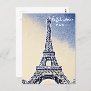 Carte Postale Tour Eiffel Paris France