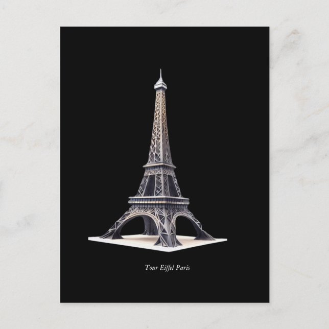 Carte Postale Tour Eiffel Paris France (Devant)