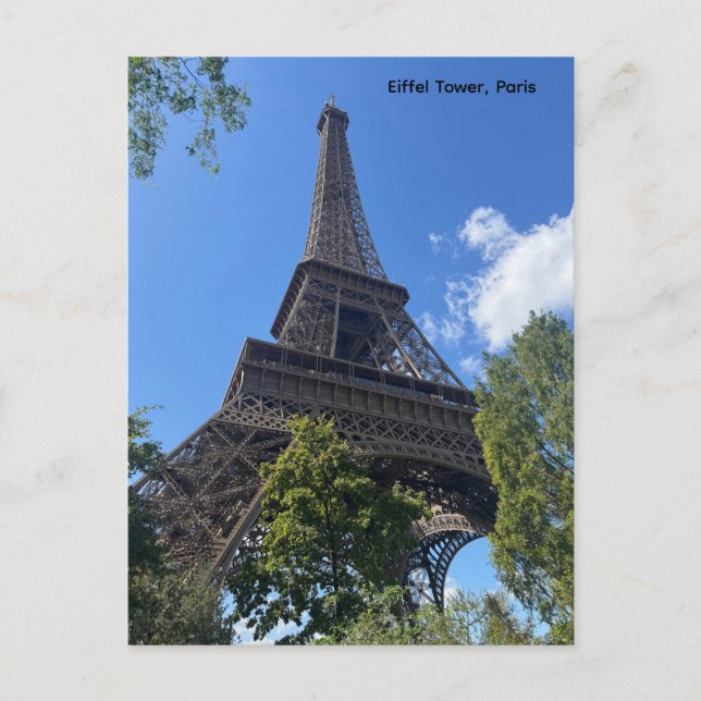 Carte Postale Tour Eiffel, Paris, France Design (Devant)