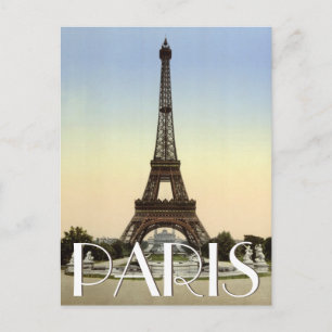 Carte Postale Tour Eiffel, Paris, France Texte personnalisé