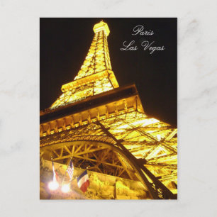 Carte Postale Tour Eiffel, Paris Las Vegas