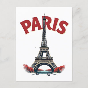 Carte Postale Tour Eiffel, Paris, retro