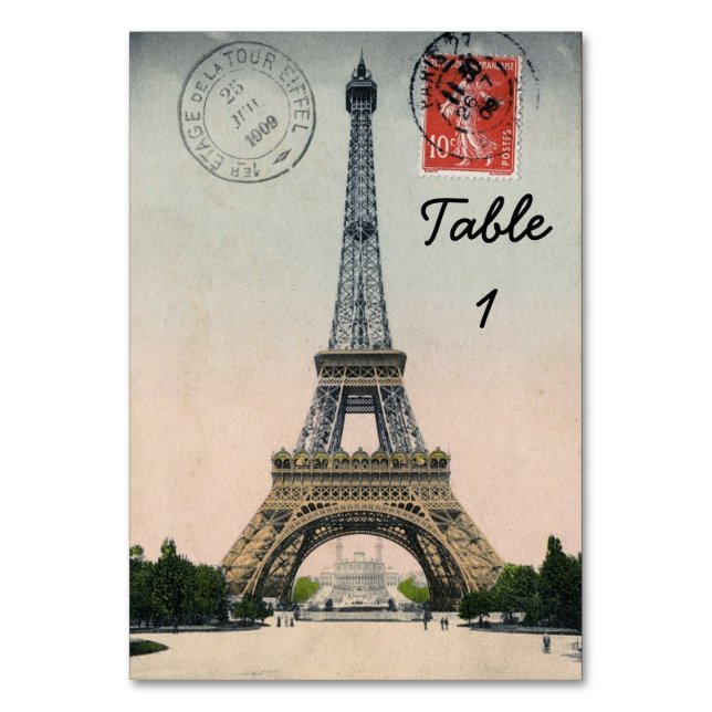 Carte postale Tour Eiffel vintage (Par défaut)