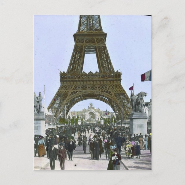 Carte Postale Tour Eiffel vintage (Devant)
