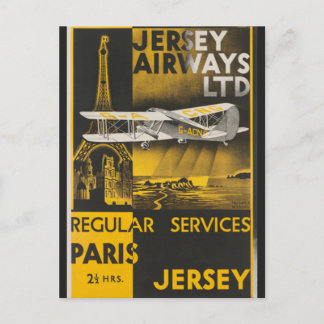 Carte Postale Tour Eiffel vintage Paris Air France