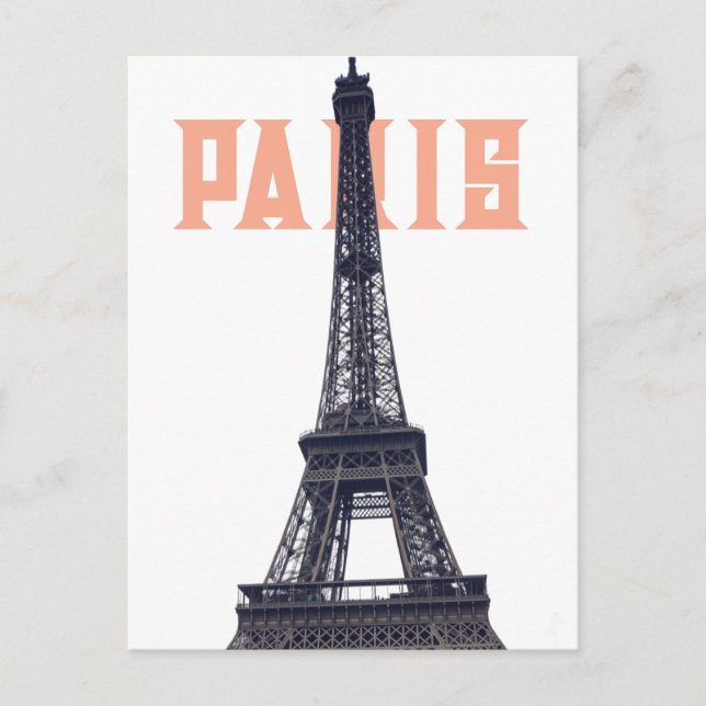 Carte Postale Tour Eiffel vintage Paris Europe (Devant)