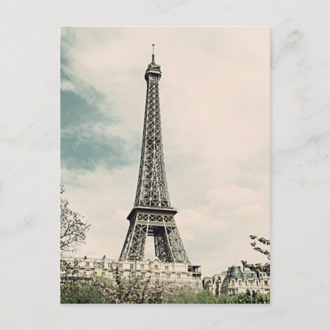Carte Postale Tour Eiffel vintage V2 (Devant)