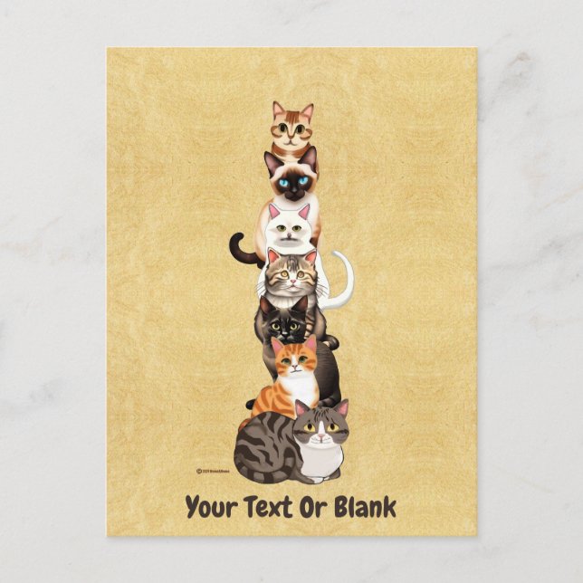 Carte Postale Tour Feline Cat-Er-Pillar (Devant)