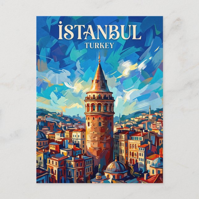 Carte Postale Tour Galata Turquie (Devant)