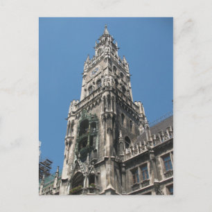 Carte Postale Tour Glockenspiel - Munich, Allemagne