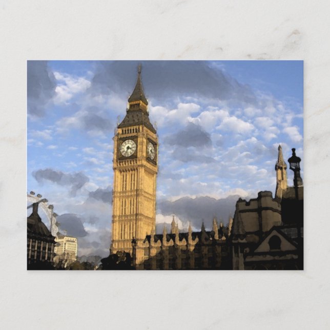 Carte Postale Tour horloge (Devant)