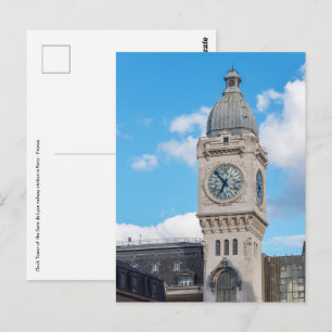 Carte Postale Tour horloge de la Gare de Lyon à Paris