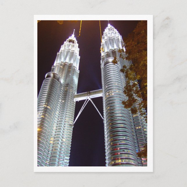 Carte Postale Tour jumelle Petronas, KLCC (Devant)