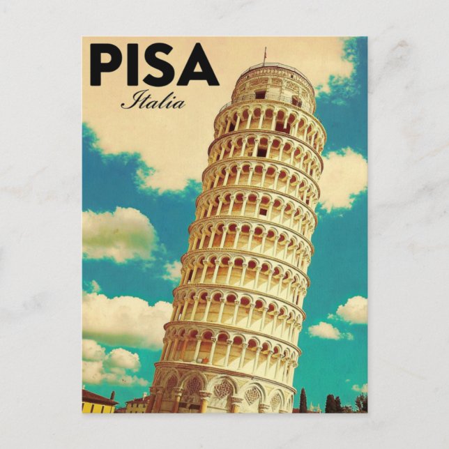 Carte Postale Tour penchée de Pise Italie (Devant)