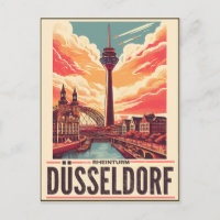 Tour Rhénane Dusseldorf Rheinturm cadeau allemand
