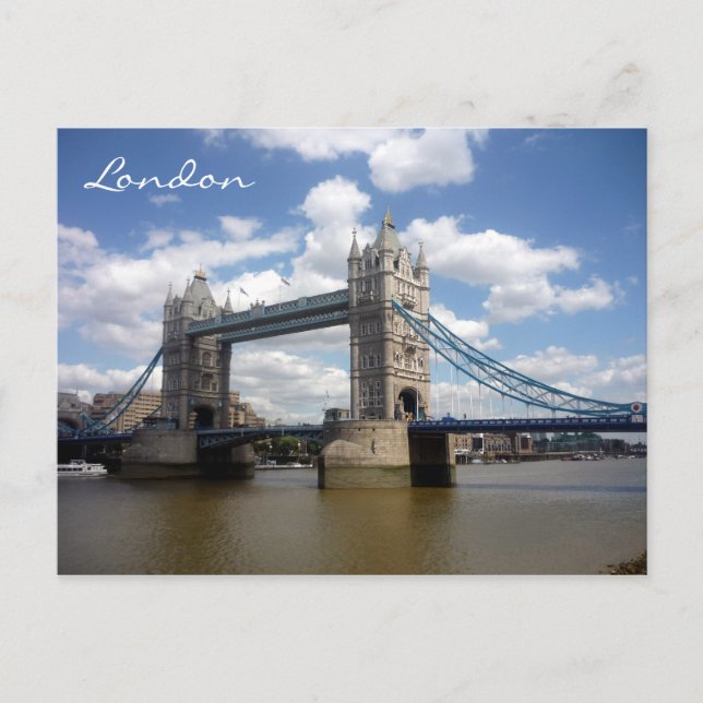 Carte Postale tour salutations vue londres (Devant)