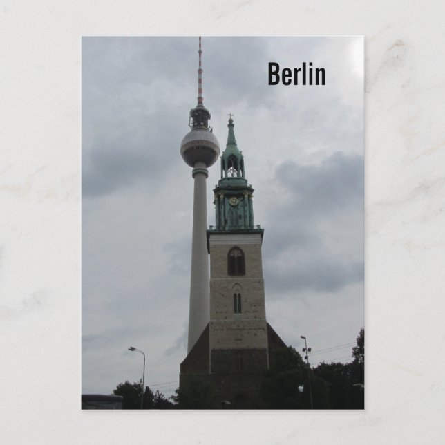 Carte Postale Tour télévisée de Berlin (Devant)