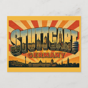 Carte Postale Tour télévisée de Stuttgart en Allemagne