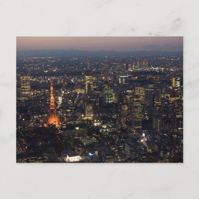 Carte postale Tour Tokyo à Tokyo, Japon (Devant)