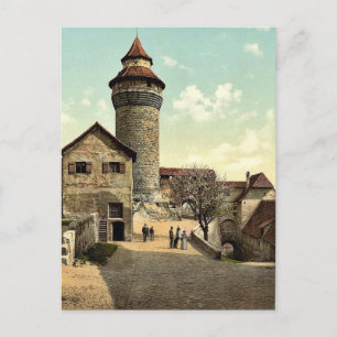 Carte Postale Tour Vestner, Nuremberg, Bavière, Allemagne rare P