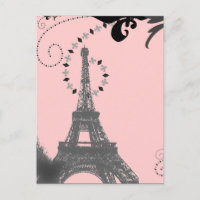 Tour Vintage romantique de eiffel Paris Mariage