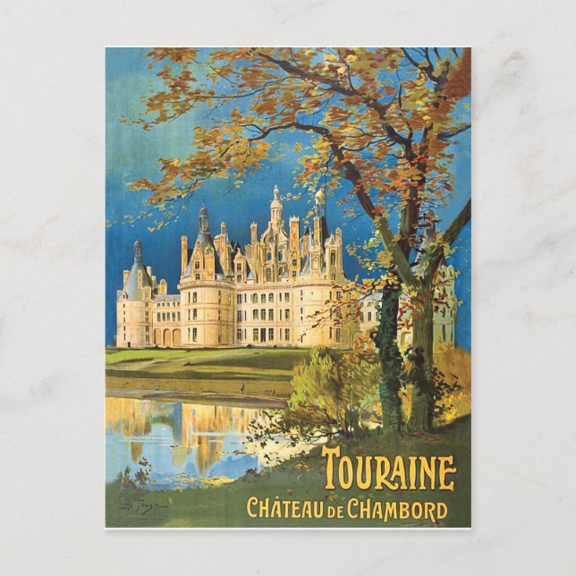 Carte Postale Touraine, Château de Chambord, France, vintage (Devant)