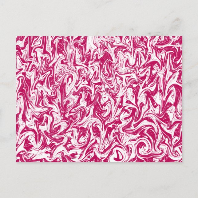 Carte Postale Tourbillon rose et blanc (Devant)