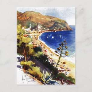 Carte Postale Tourisme Vintage Levanto Genova Italie