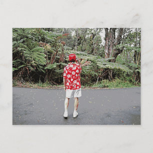 Carte Postale Touriste en Chemise hawaïenne