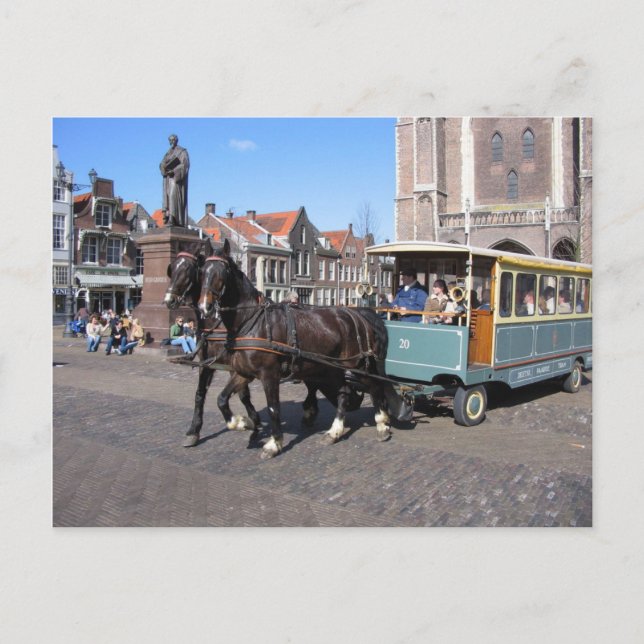 Carte Postale Touristes à Delft (Devant)