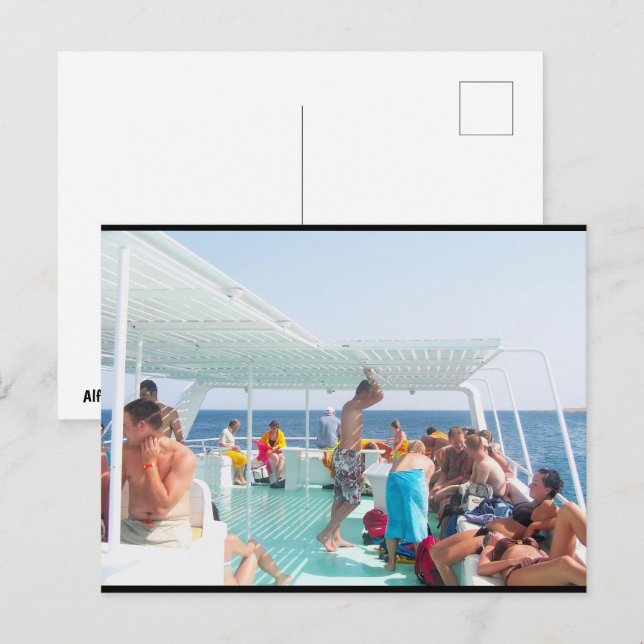 Carte Postale Touristes de la Mer Rouge (Devant / Derrière)