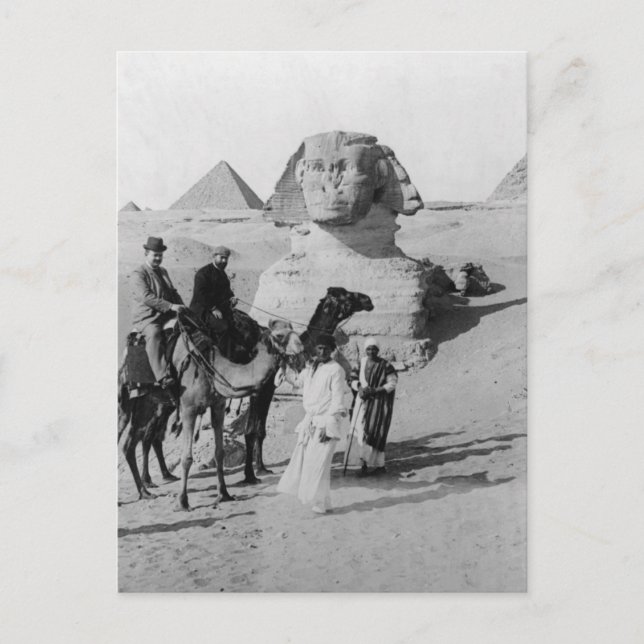 Carte Postale Touristes en voyage par Sphinx (Devant)