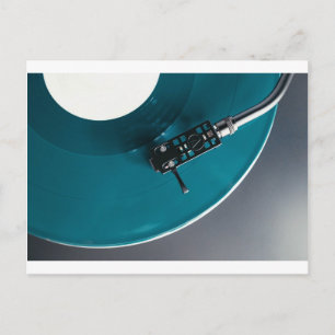Carte Postale Tourne-disque Vinyl Record Album Music