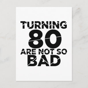 Carte Postale Tourner 80 N'Est Pas Si Mauvais Conception Anniver