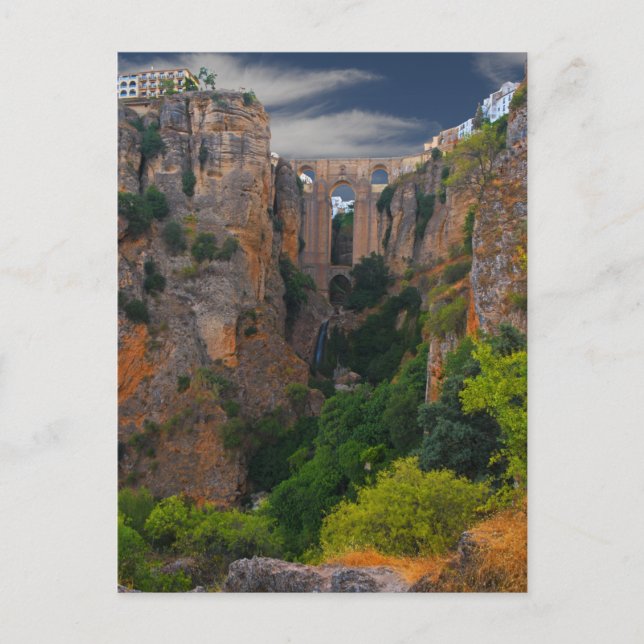 Carte Postale Tourner d'au-dessus de Ronda Espagne (Devant)